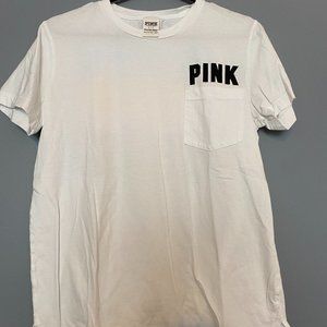 VS PINK Campus Short Sleeve Pocket Tee